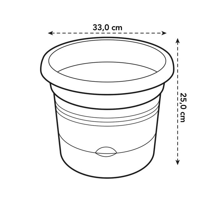 green basics tomato pot 33cm living black